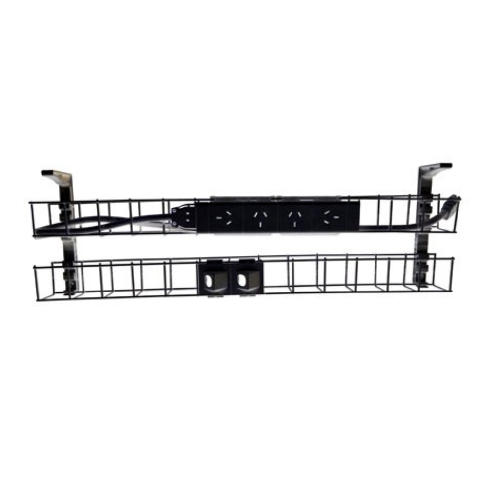 Dual Tier Cable Basket Kits - 4xGPO & 2xData Provisions