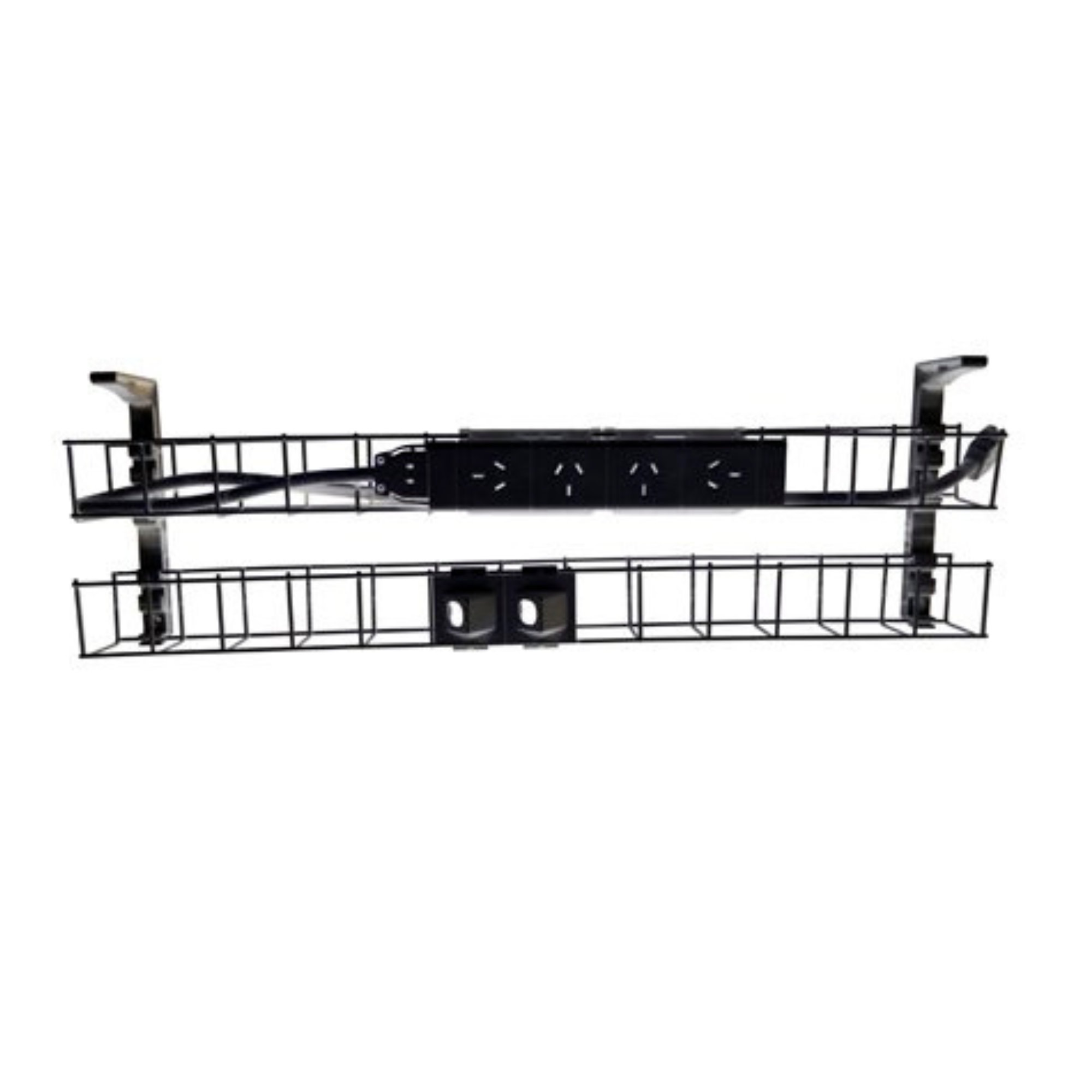 Dual Tier Cable Basket Kits - 4xGPO & 2xData Provisions