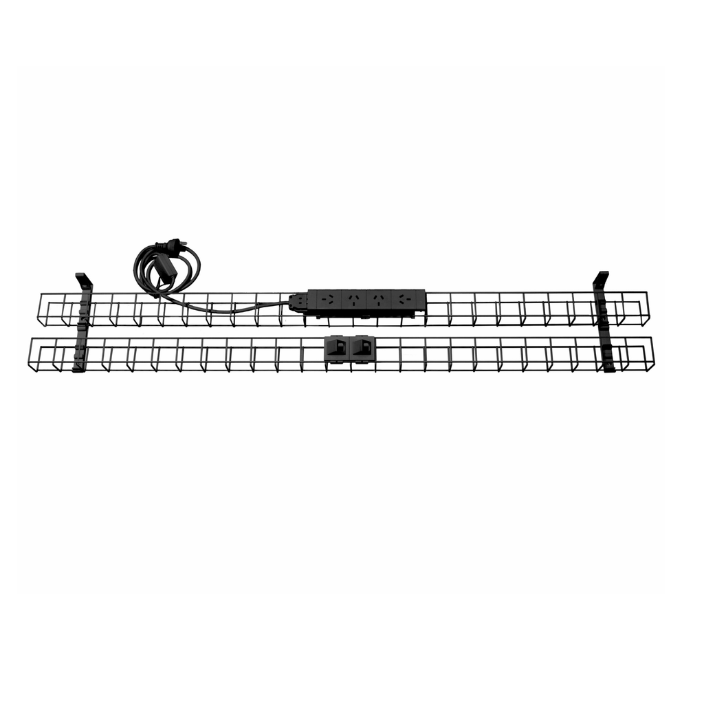 Dual Tier Cable Basket Kits - 4xGPO & 2xData Provisions