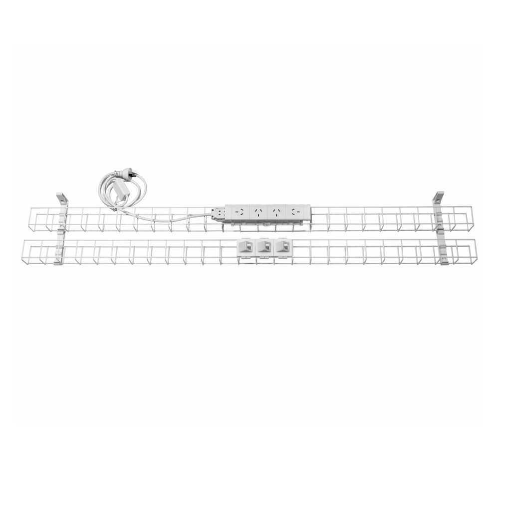 Dual Tier Cable Basket Kits - 4xGPO & 3xData Provisions