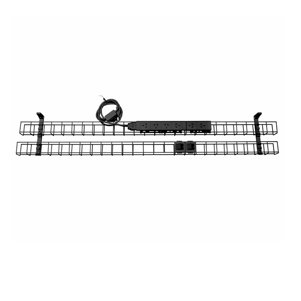 Dual Tier Cable Basket Kits - 6xGPO & 2xData Provisions