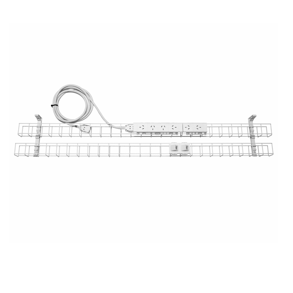 Dual Tier Cable Basket Kits - 6xGPO & 2xData Provisions