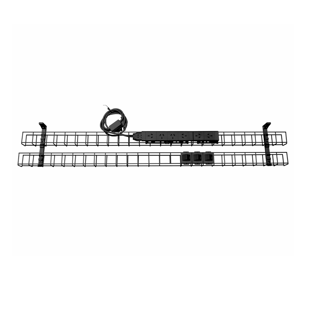 Dual Tier Cable Basket Kits - 6xGPO & 3xData Provisions
