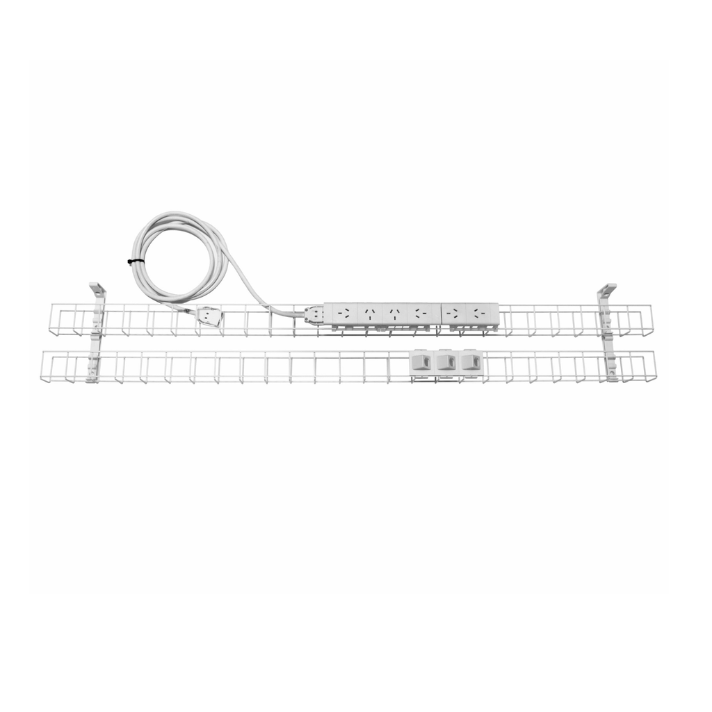 Dual Tier Cable Basket Kits - 6xGPO & 3xData Provisions