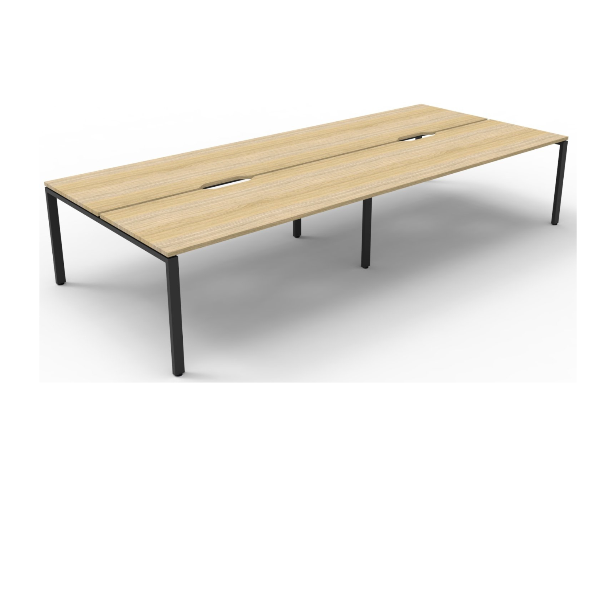 Deluxe Profile Leg 4 Person Back To Back Workstation