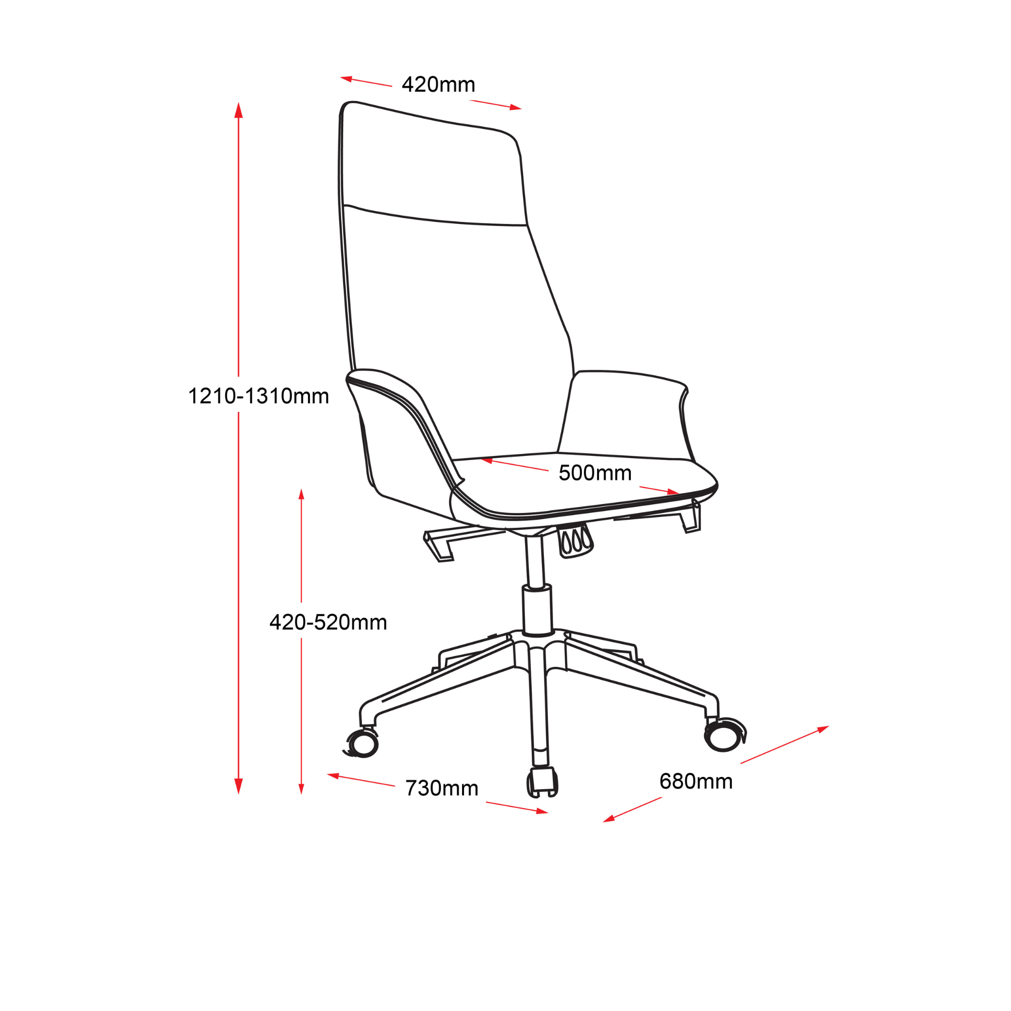 Accord High Back Chair