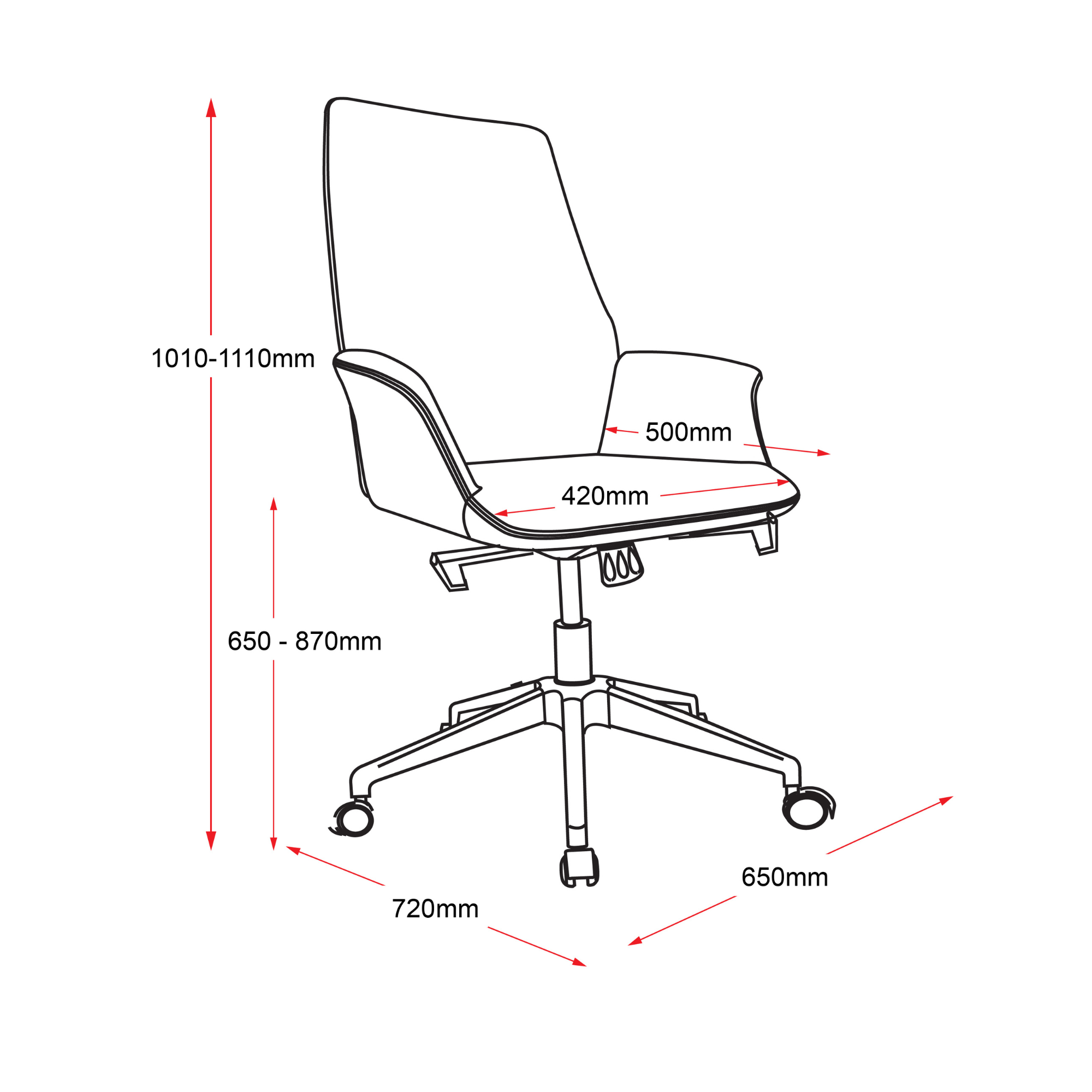 Accord Medium Back Chair