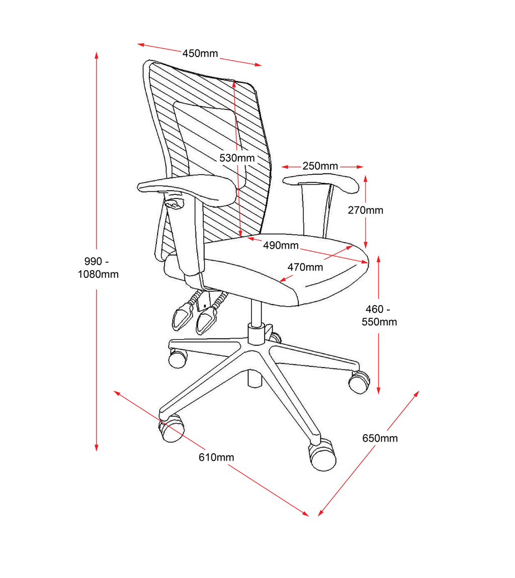 AM100 Mesh Operator Chair