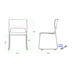 Apollo Sled Base Stacking Chair