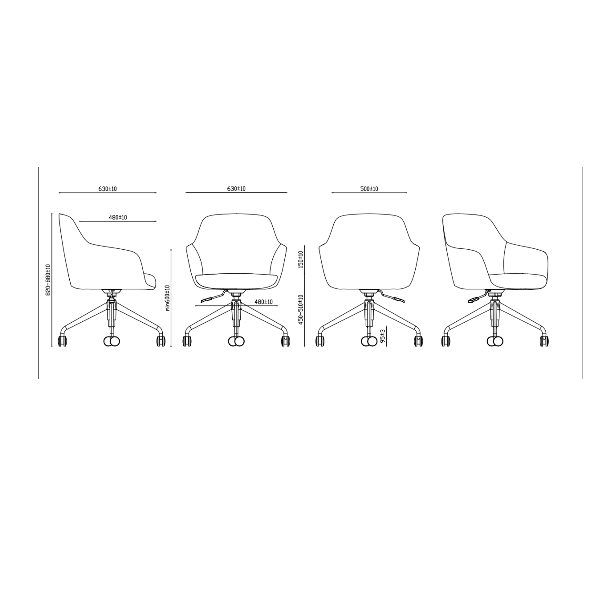 Aspen 4 Star Tub Chair