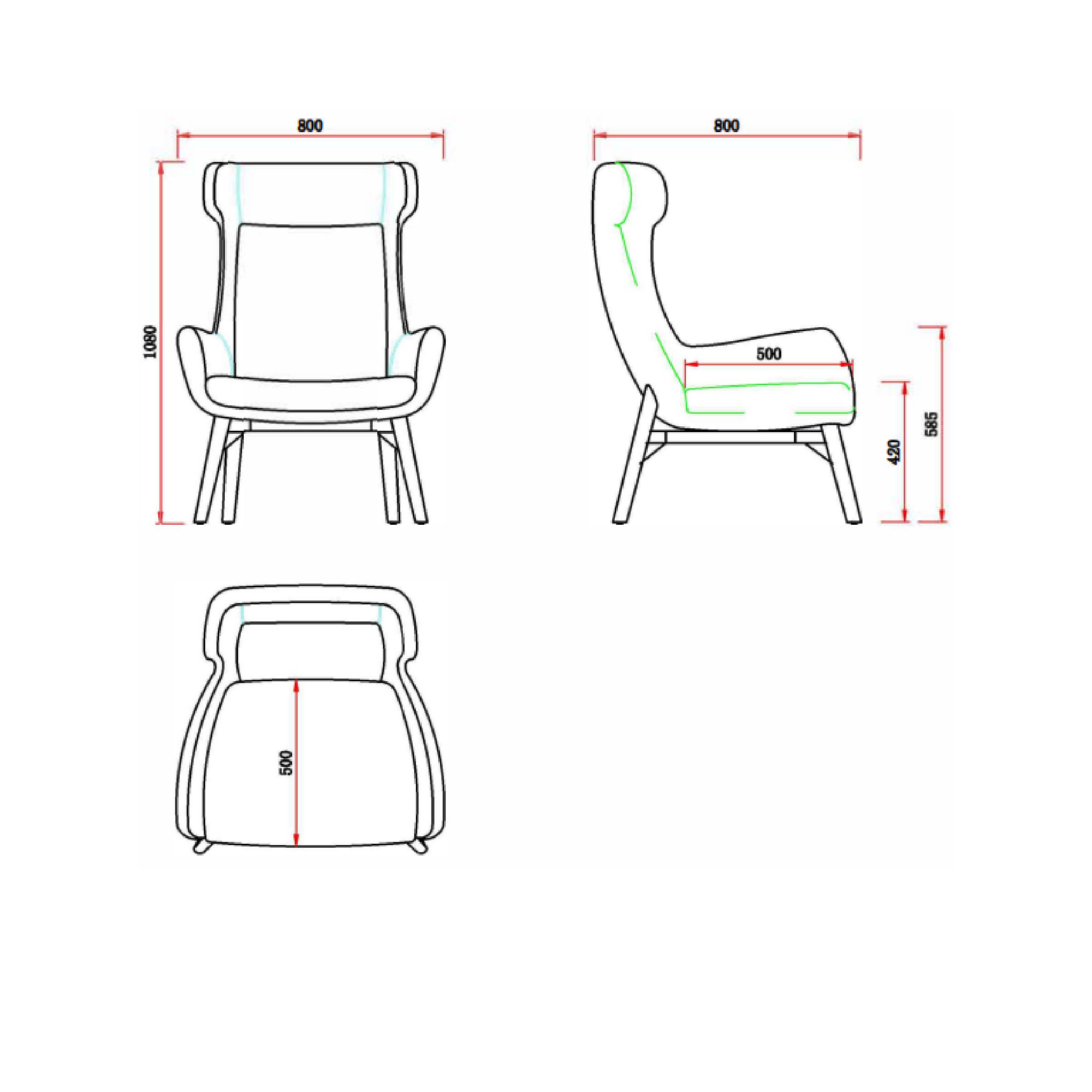Calypso Wing Back Chair