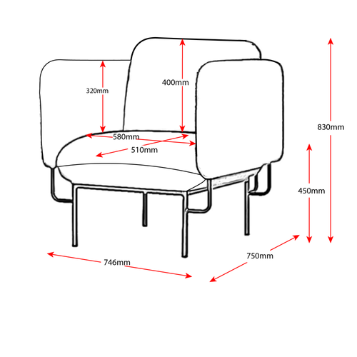 Capri 1 Seater Lounge