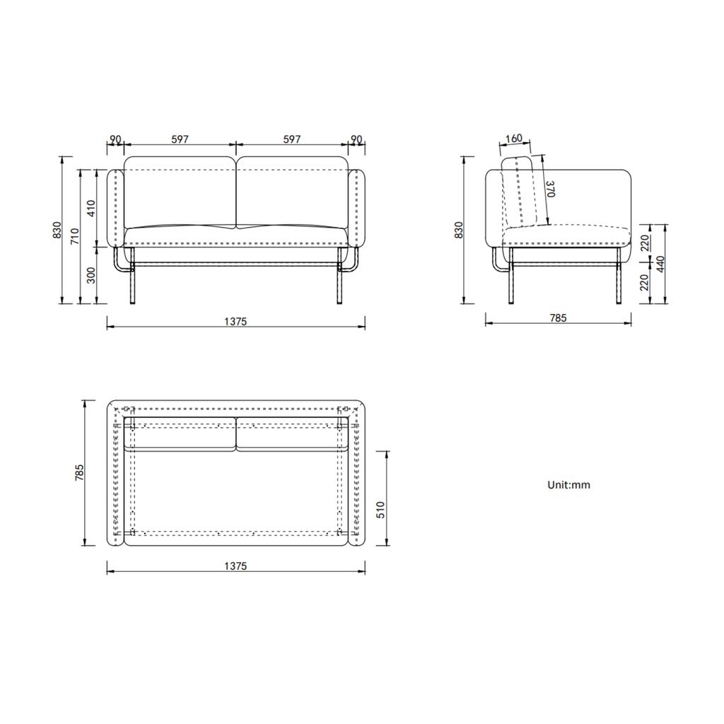 Capri 2 Seater Lounge