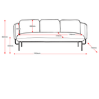 Capri 3 Seater Lounge