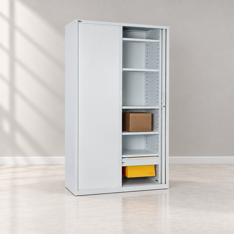 Stationery cabinet in a light professional showroom setting