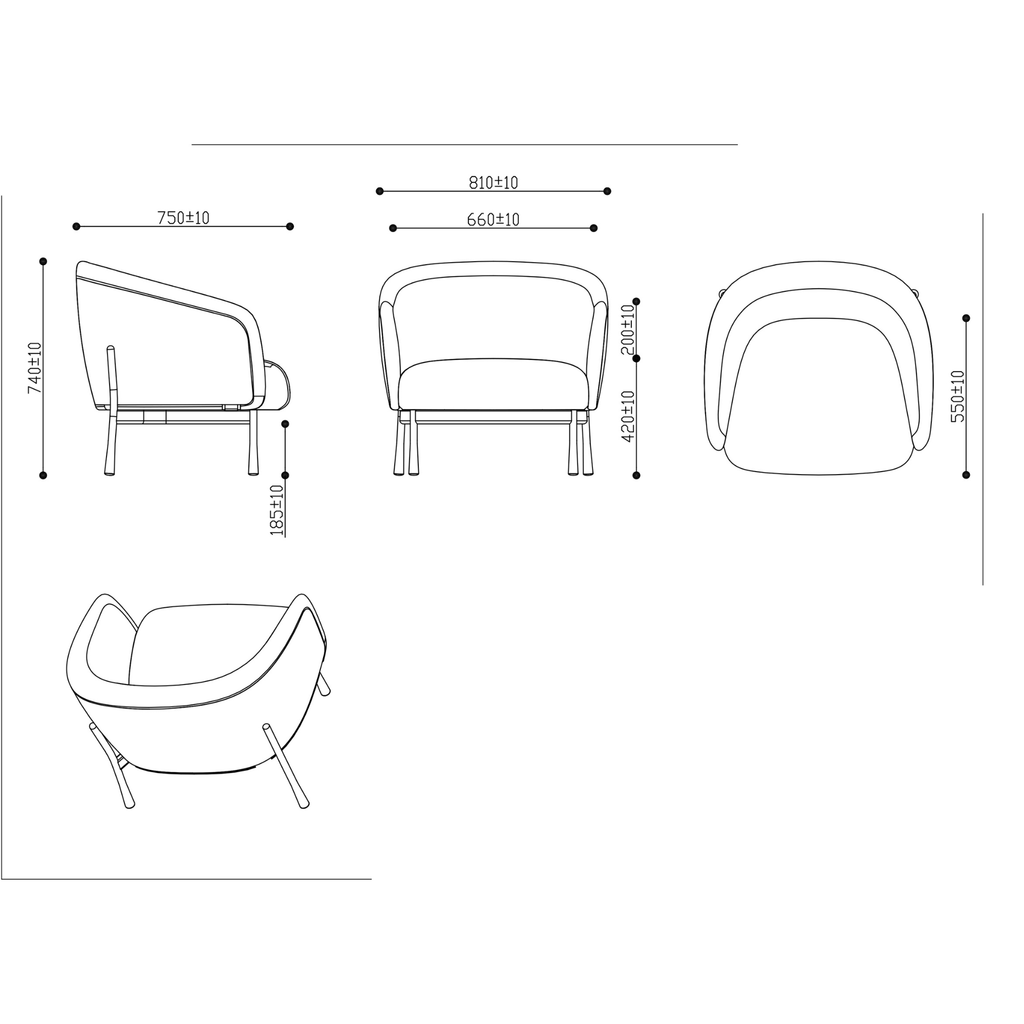 Cosmos 1 Seater Lounge