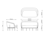 Cosmos 2 Seater Lounge