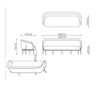 Cosmos 3 Seater Lounge