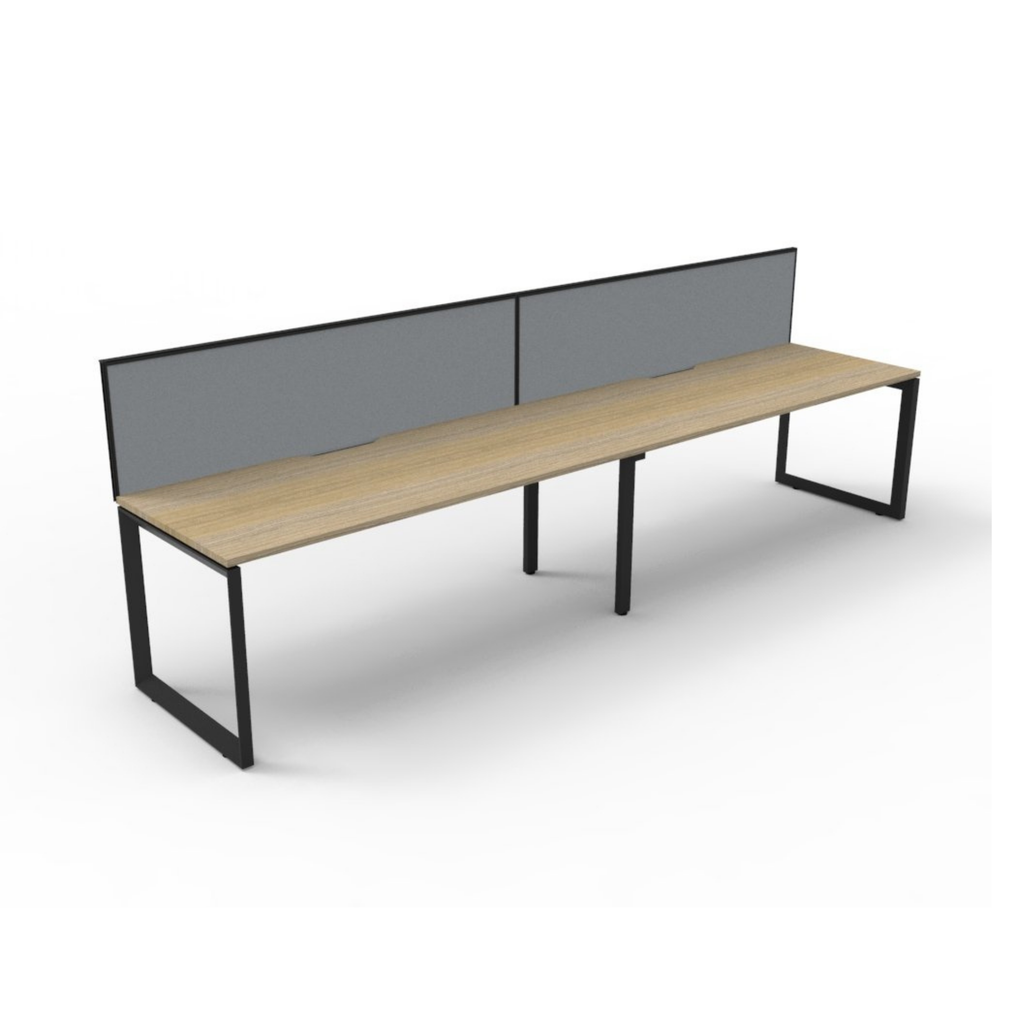 Deluxe Loop Leg 2 Person Inline Workstation