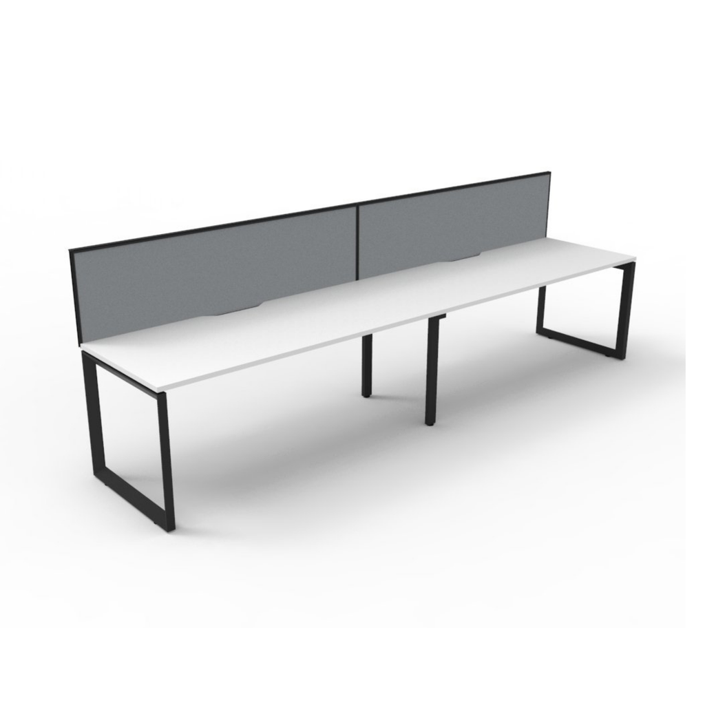 Deluxe Loop Leg 2 Person Inline Workstation