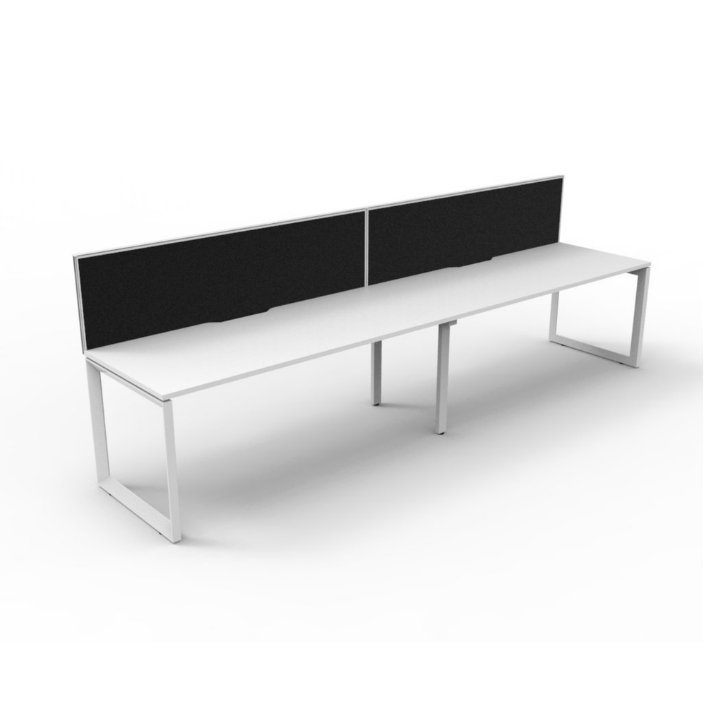 Deluxe Loop Leg 2 Person Inline Workstation