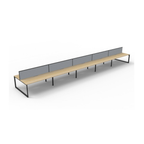 Deluxe Loop Leg 10 Person Back To Back Workstation