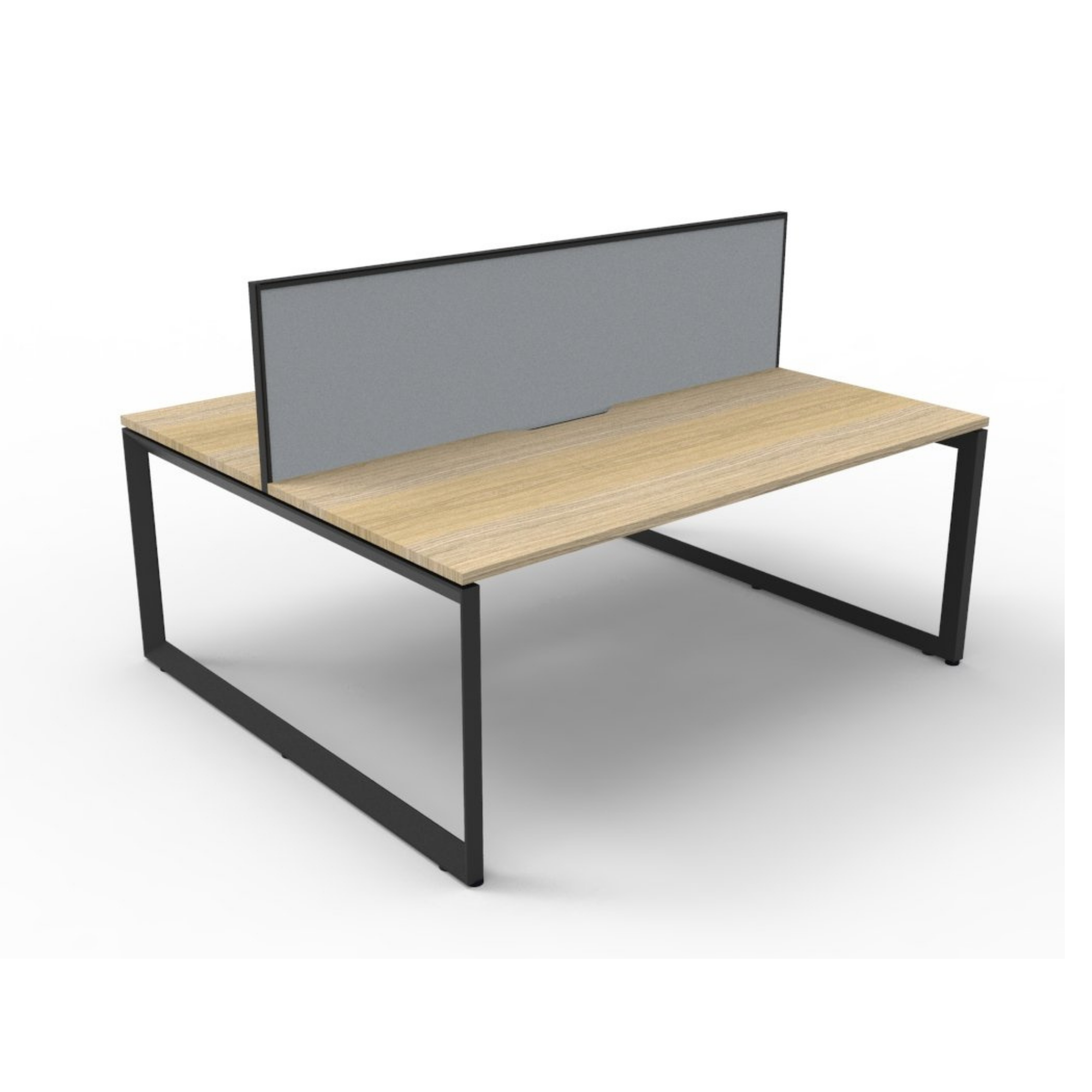 Deluxe Loop Leg 2 Person Back To Back Workstation