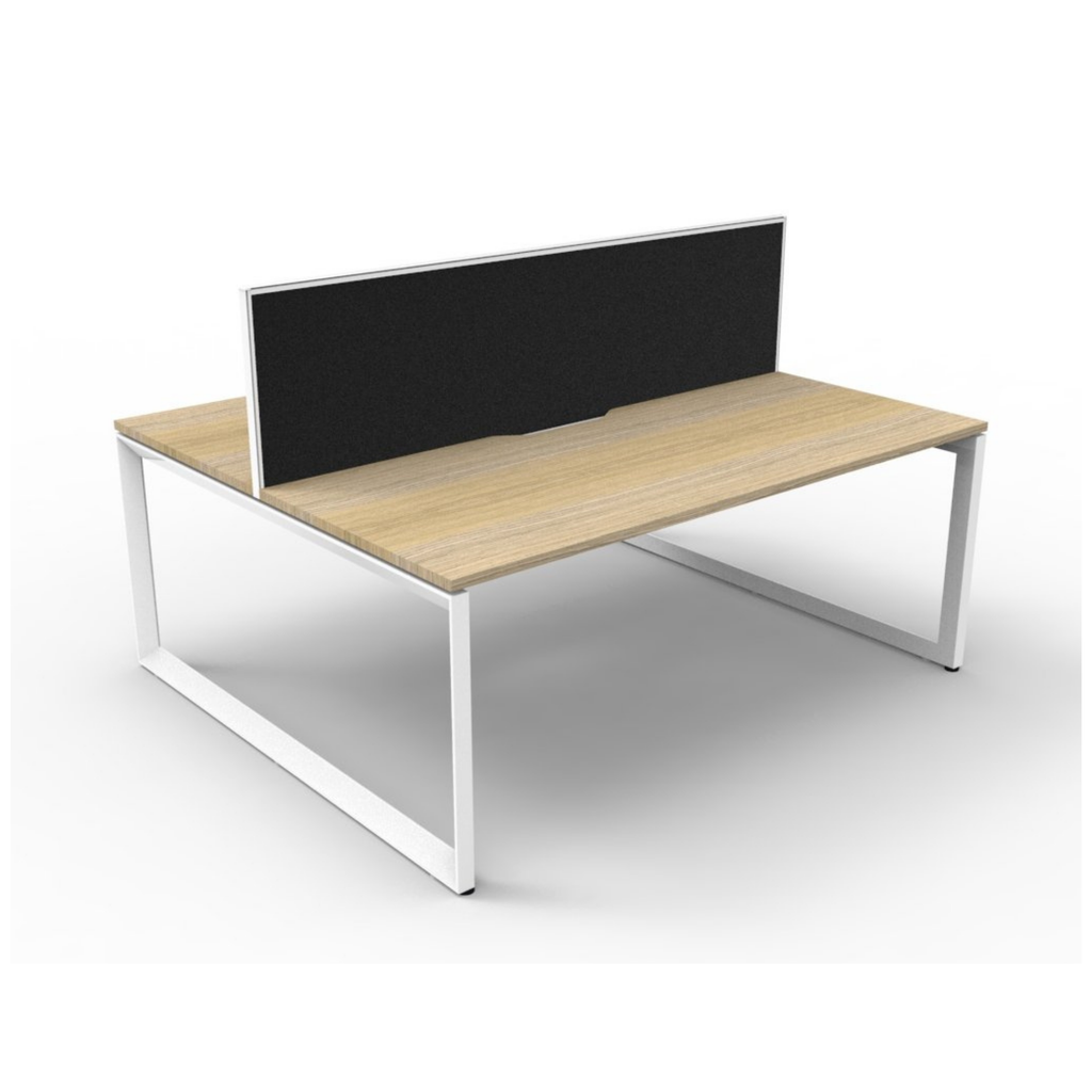 Deluxe Loop Leg 2 Person Back To Back Workstation