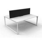 Deluxe Loop Leg 2 Person Back To Back Workstation