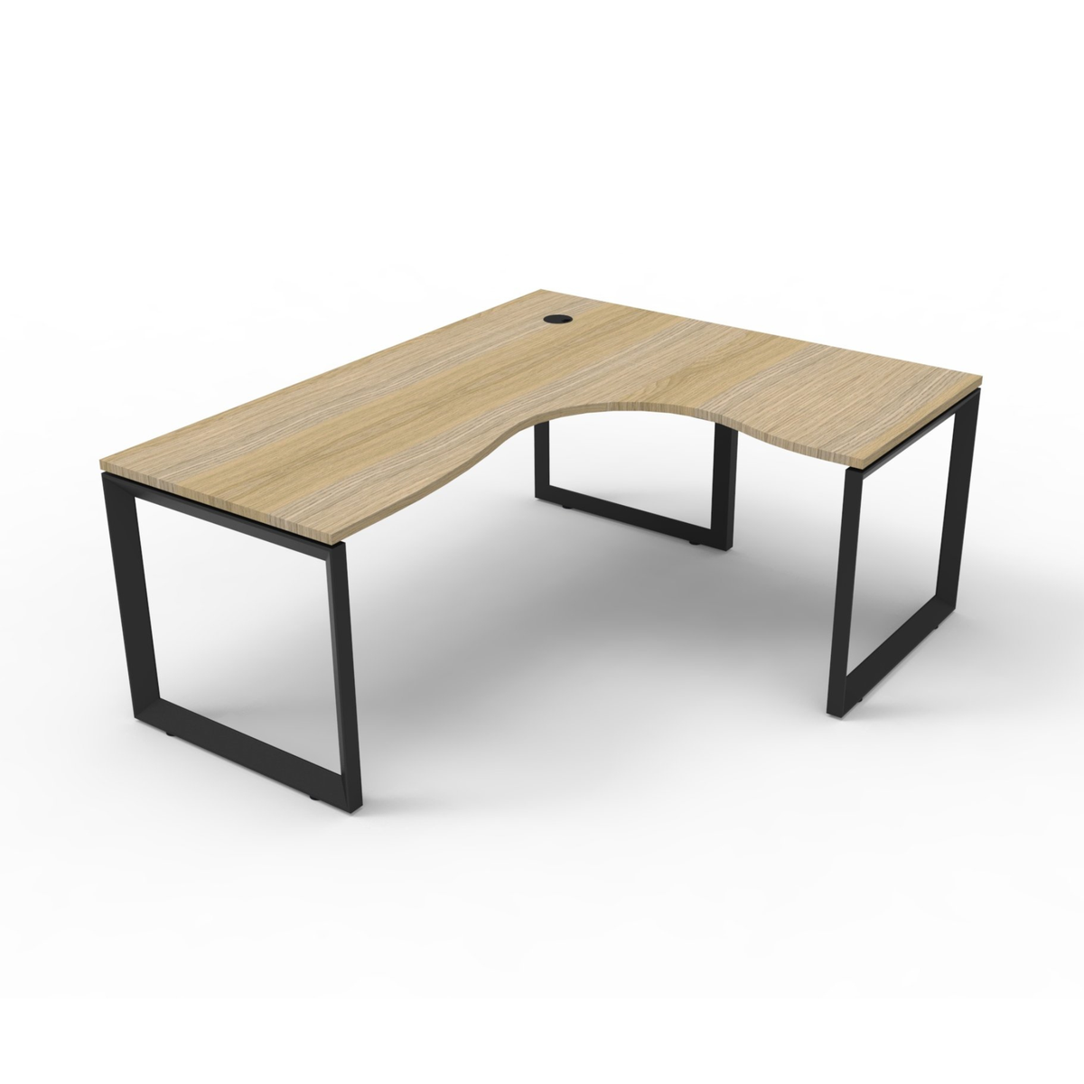 Deluxe Loop Leg Corner Workstation