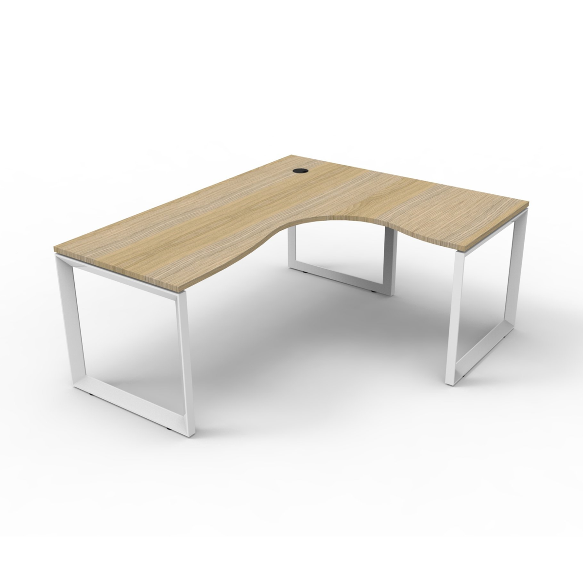 Deluxe Loop Leg Corner Workstation