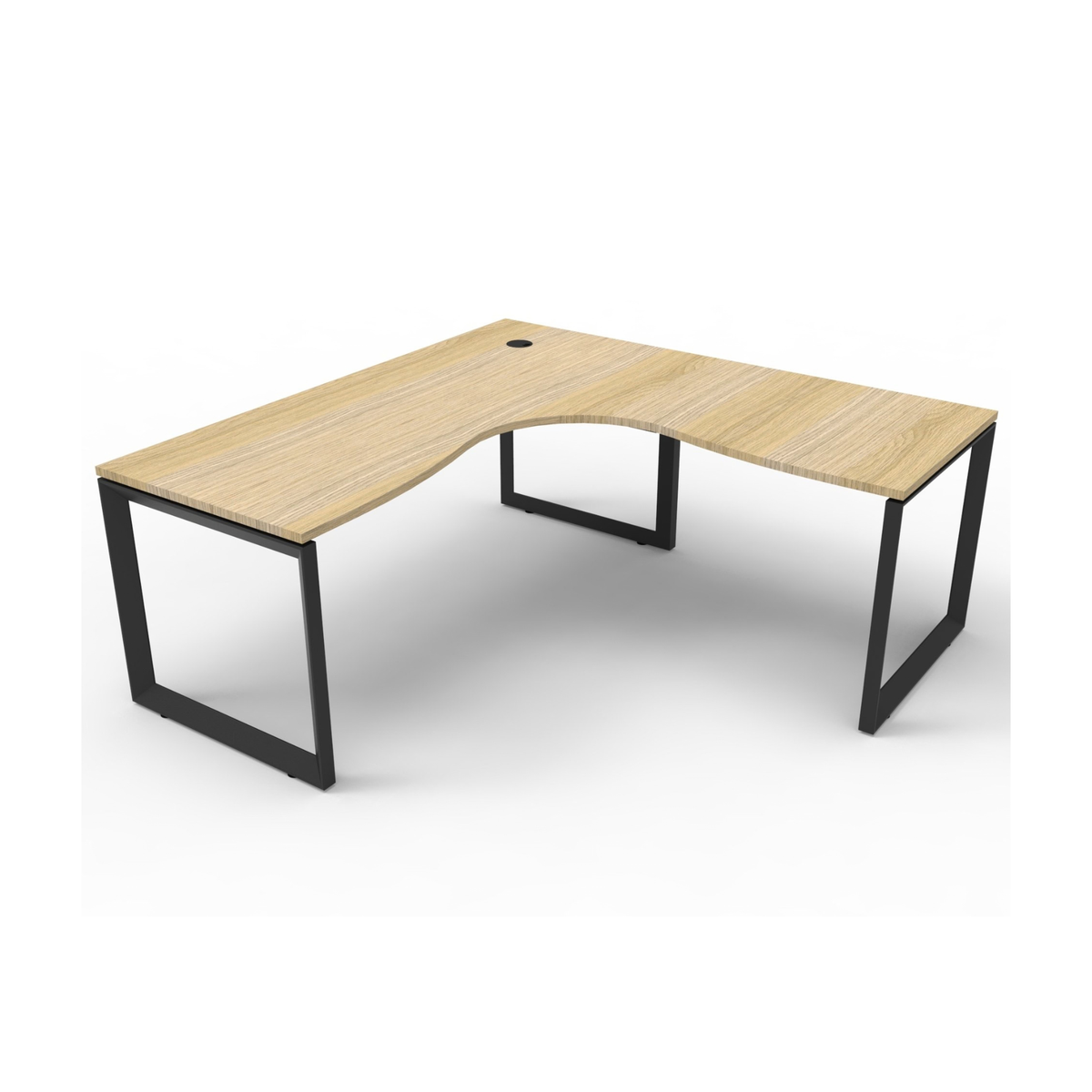 Deluxe Loop Leg Corner Workstation