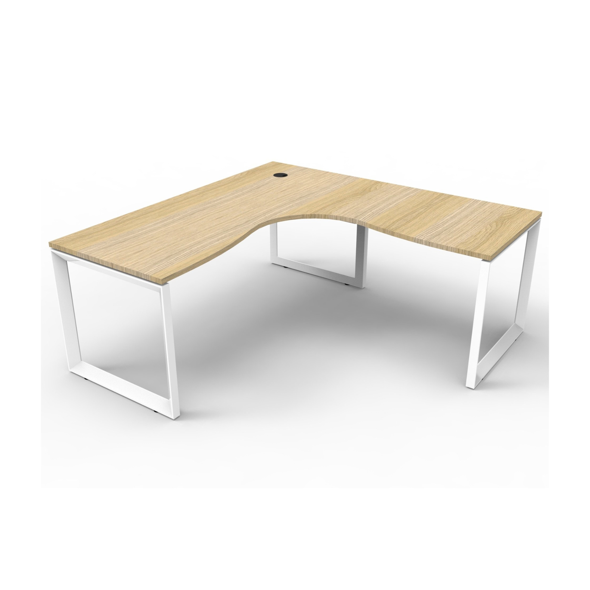 Deluxe Loop Leg Corner Workstation