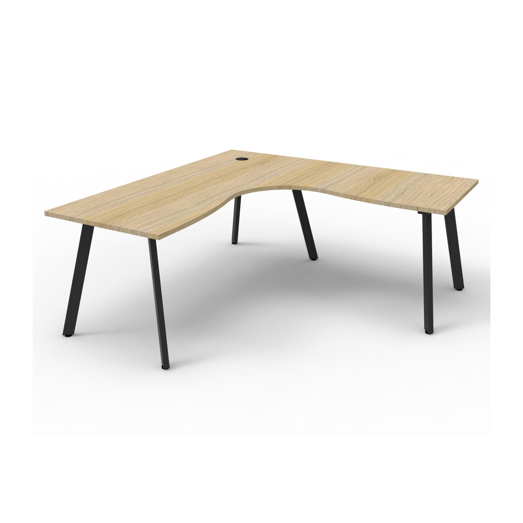 Deluxe Eternity Leg Corner Workstation