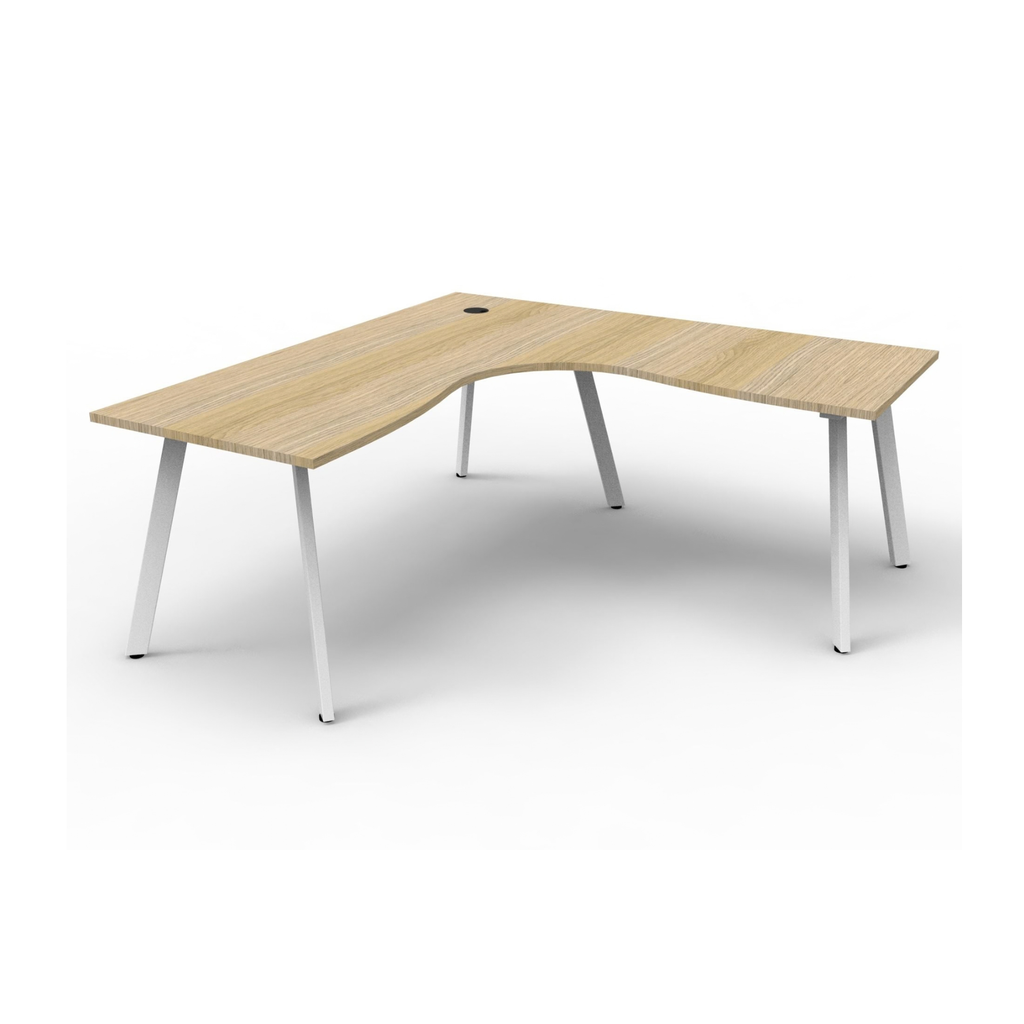 Deluxe Eternity Leg Corner Workstation