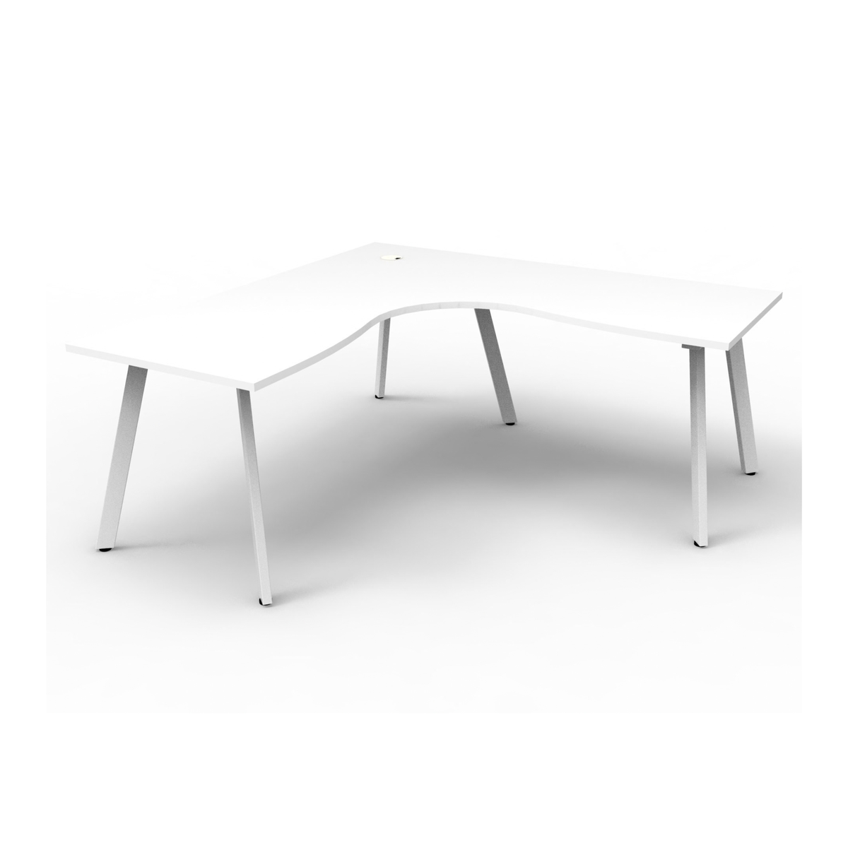 Deluxe Eternity Leg Corner Workstation