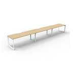 Deluxe Loop Leg 3 Person Inline Workstation