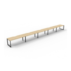Deluxe Loop Leg 5 Person Inline Workstation