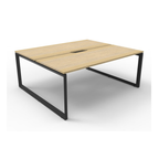 Deluxe Loop Leg 2 Person Back To Back Workstation