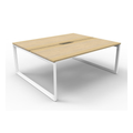 Deluxe Loop Leg 2 Person Back To Back Workstation
