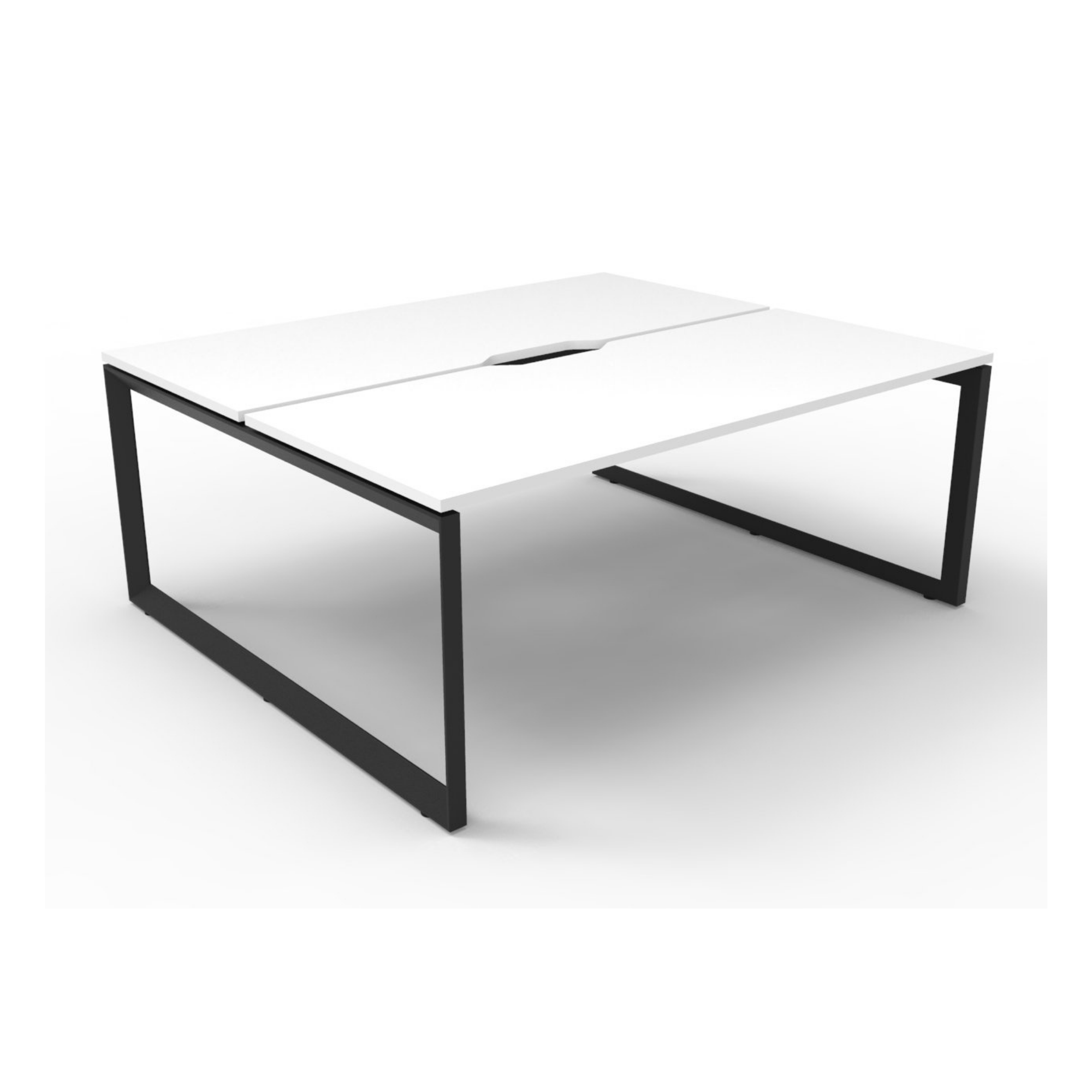 Deluxe Loop Leg 2 Person Back To Back Workstation