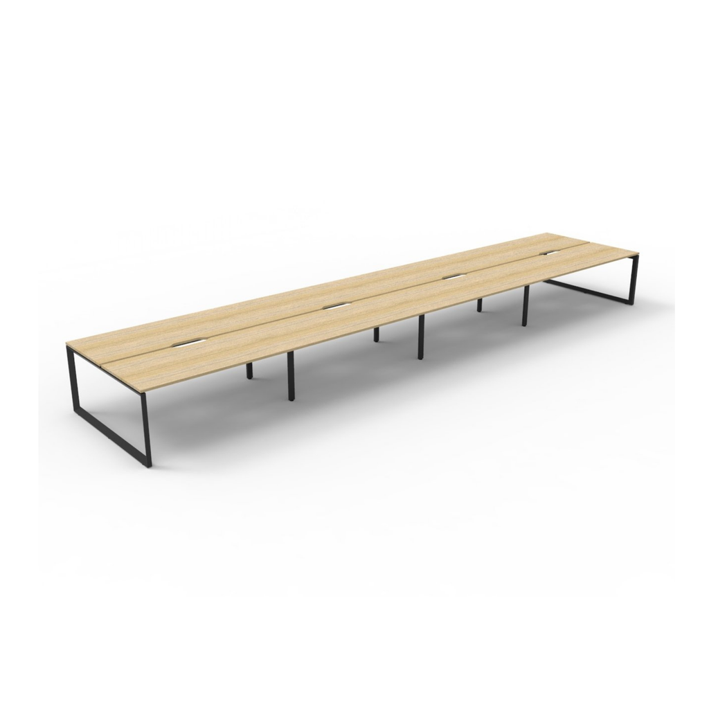 Deluxe Loop Leg 8 Person Back To Back Workstation