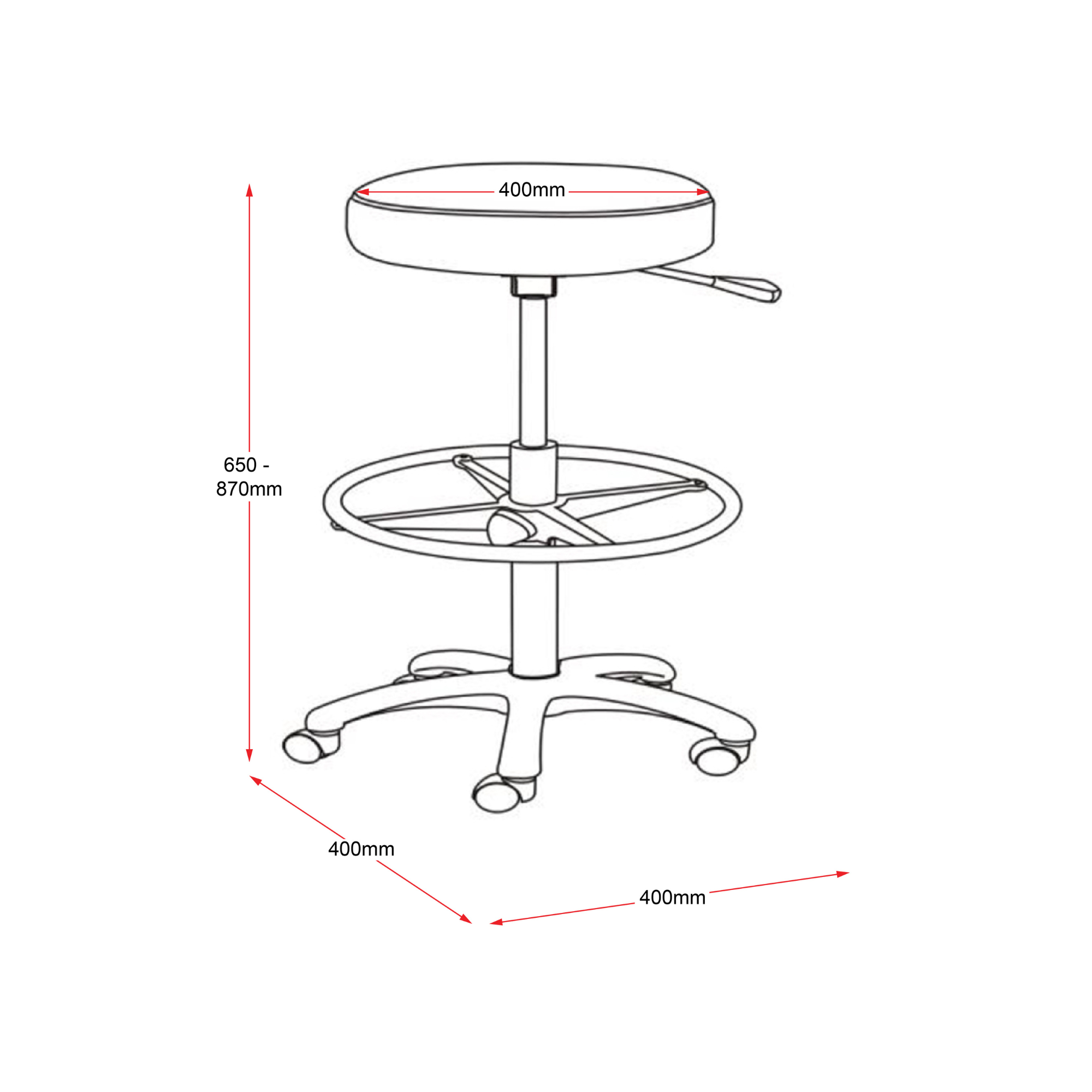 DS COUNTER Drafting Height Stool