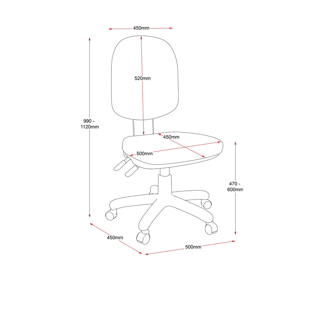 EC070CH High Back Ergo Operator Chair