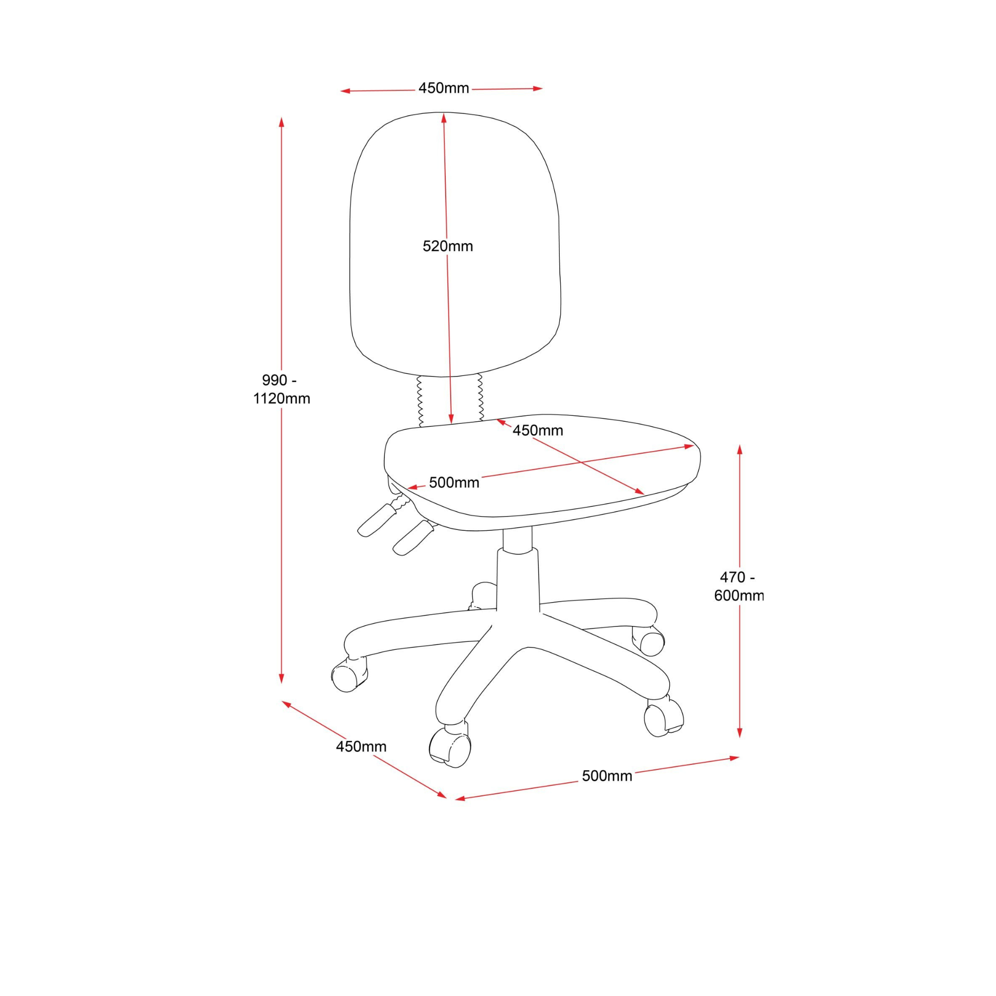 EC070CH High Back Ergo Operator Chair