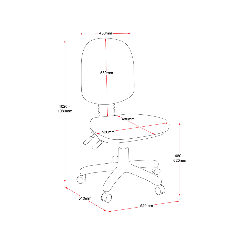 EG100CH High Back Operator Chair