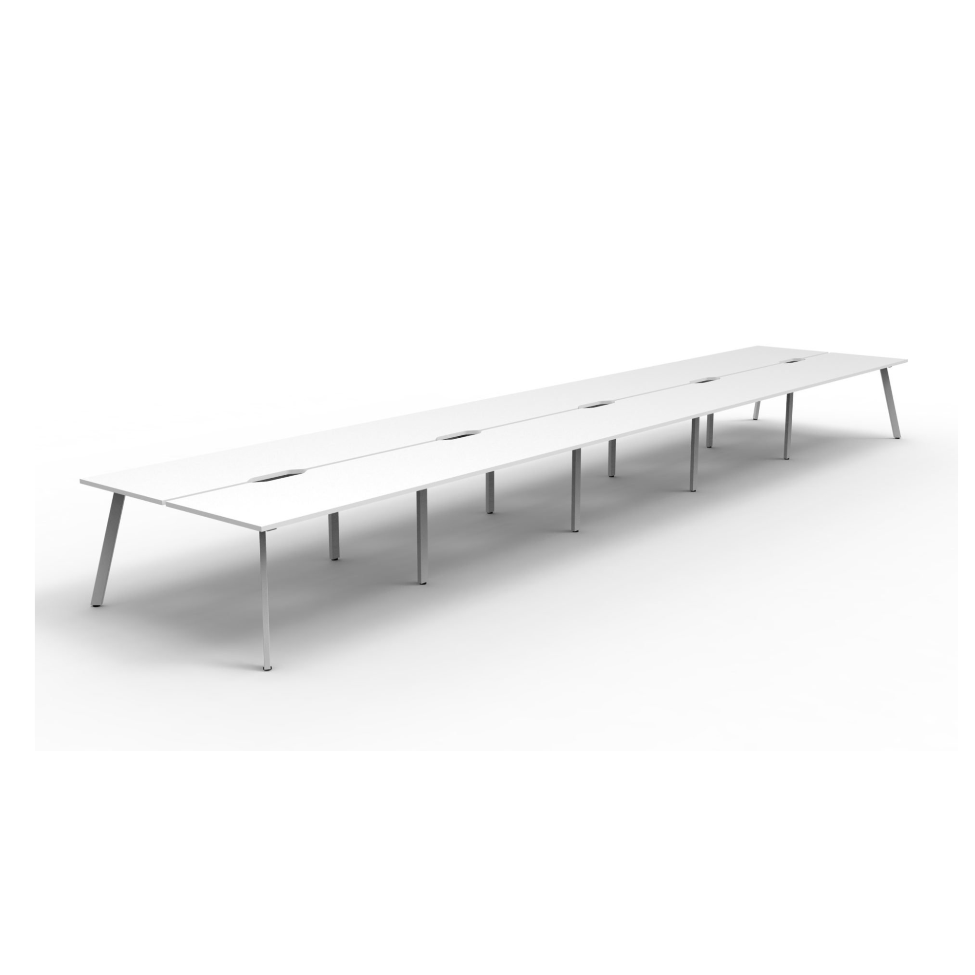 Deluxe Eternity Leg 10 Person Back To Back Workstation