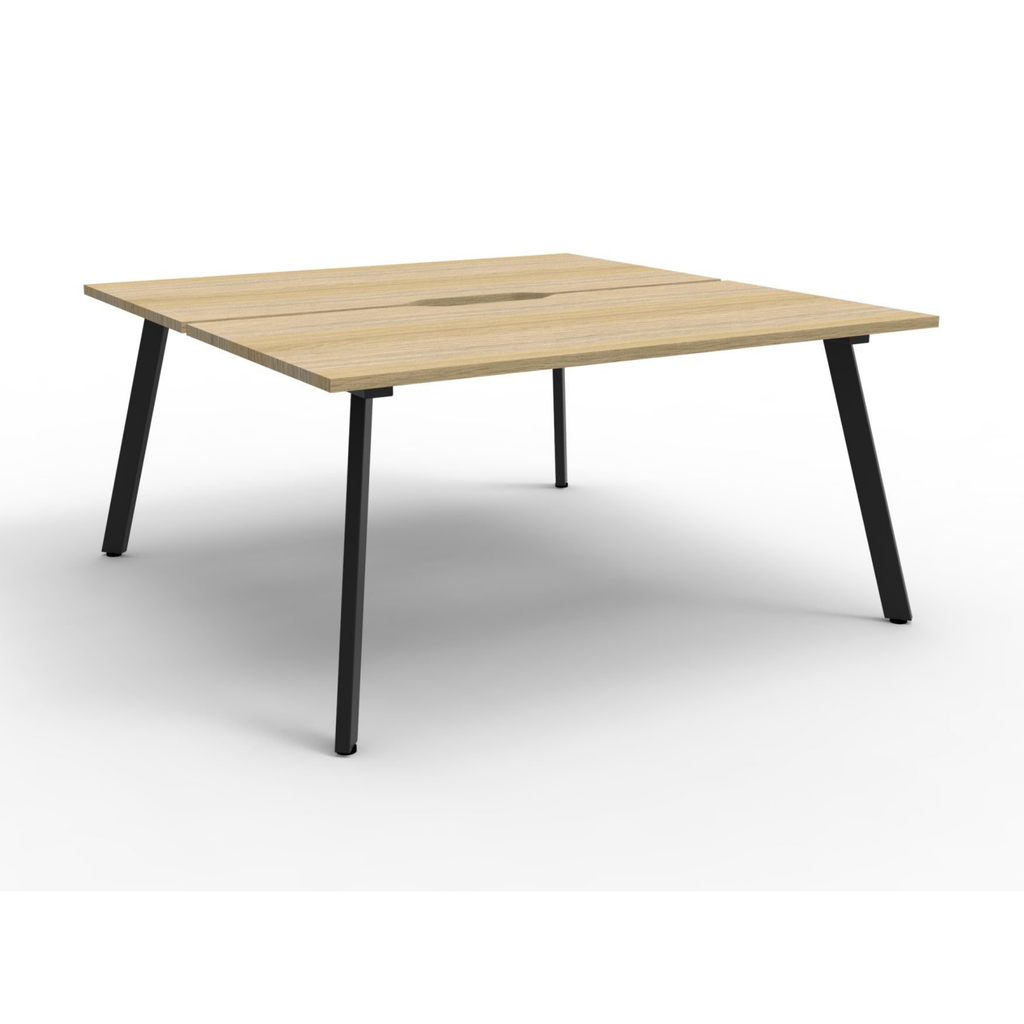 Deluxe Eternity Leg 2 Person Back To Back Workstation