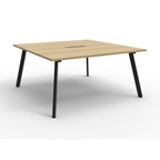Deluxe Eternity Leg 2 Person Back To Back Workstation