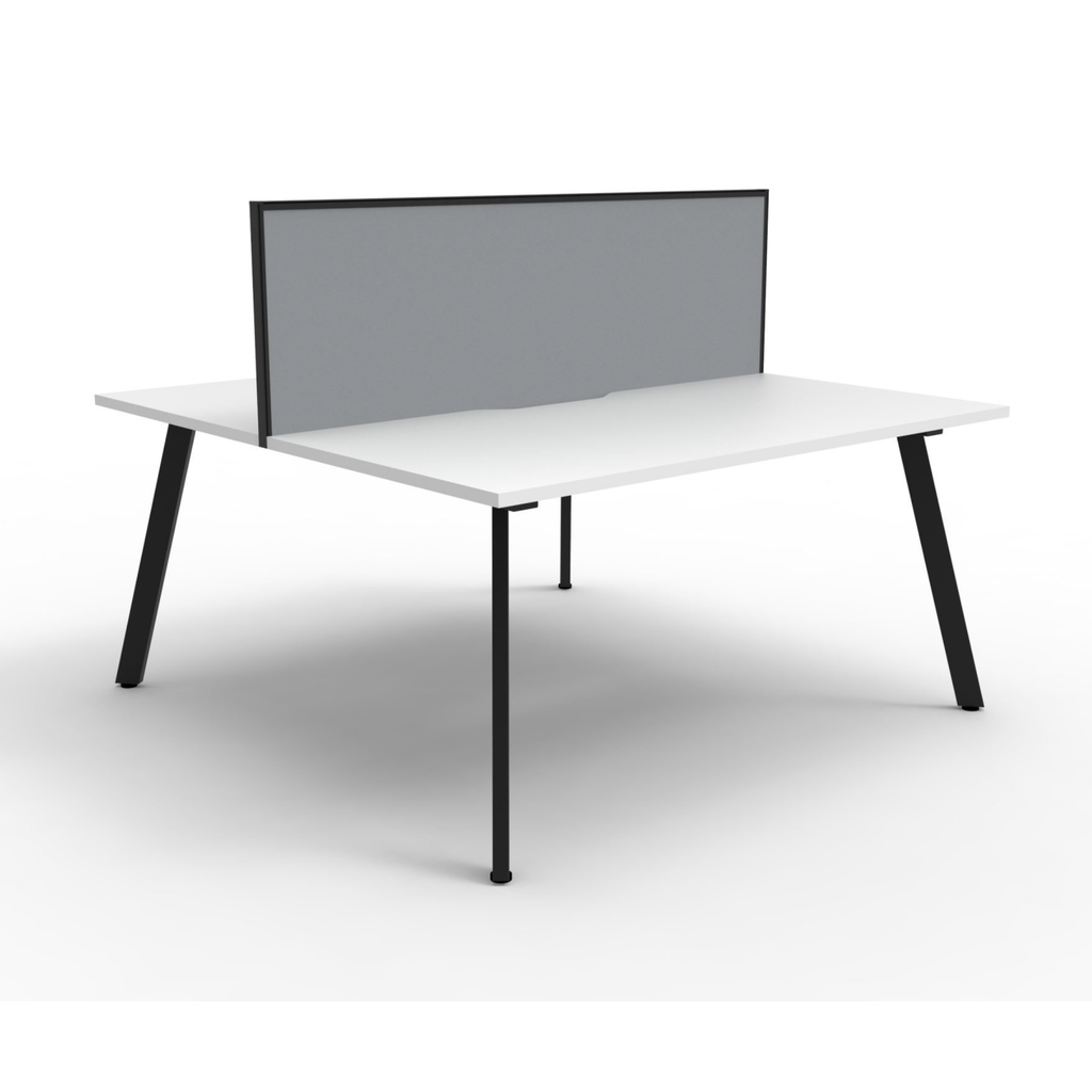 Deluxe Eternity Leg 2 Person Back To Back Workstation
